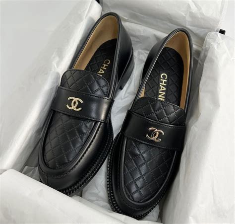 chanel sneaker man|authentic Chanel loafers.